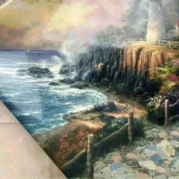 Thomas Kinkade First Edition Plate “A Light in the Dark” The Bradford Exchange - Picture 8 of 17